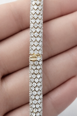 10.52CTTW ROUND 7" LAB DIAMOND BRACELET