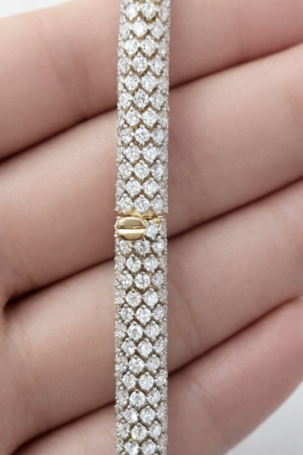 10.52CTTW ROUND 7" LAB DIAMOND BRACELET