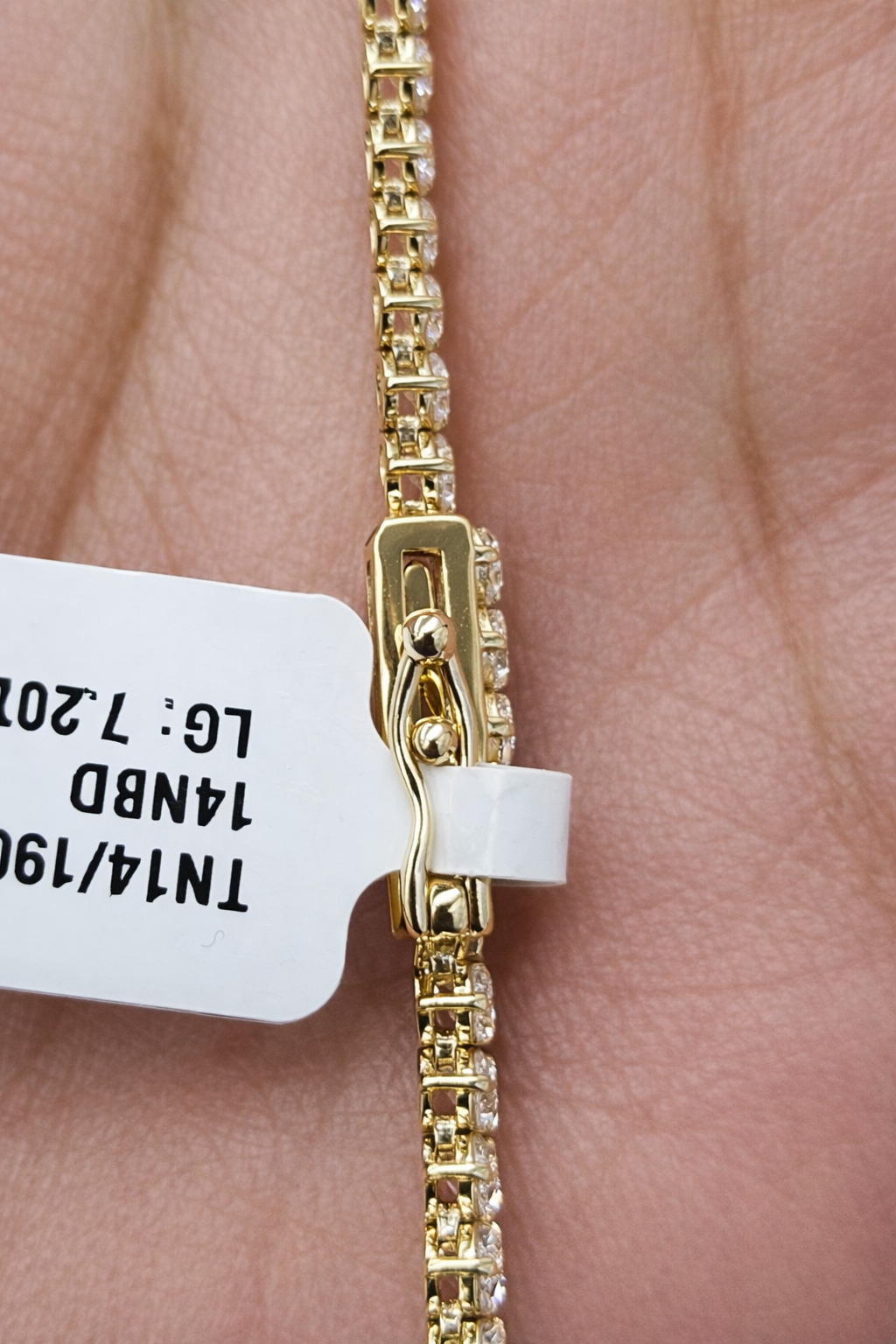 7.620cttw Yellow Gold Lab Diamond 17.15" Tennis Necklace