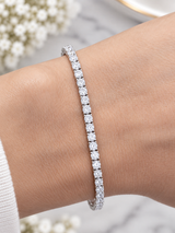 3.24cttw White Gold Lab Diamond 6" Tennis Bracelet