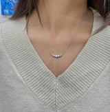 1 ct Lab-Grown Diamond Sterling Silver Necklace