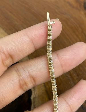 4.88 CT Lab 6.75” Yellow Tennis Bracelet