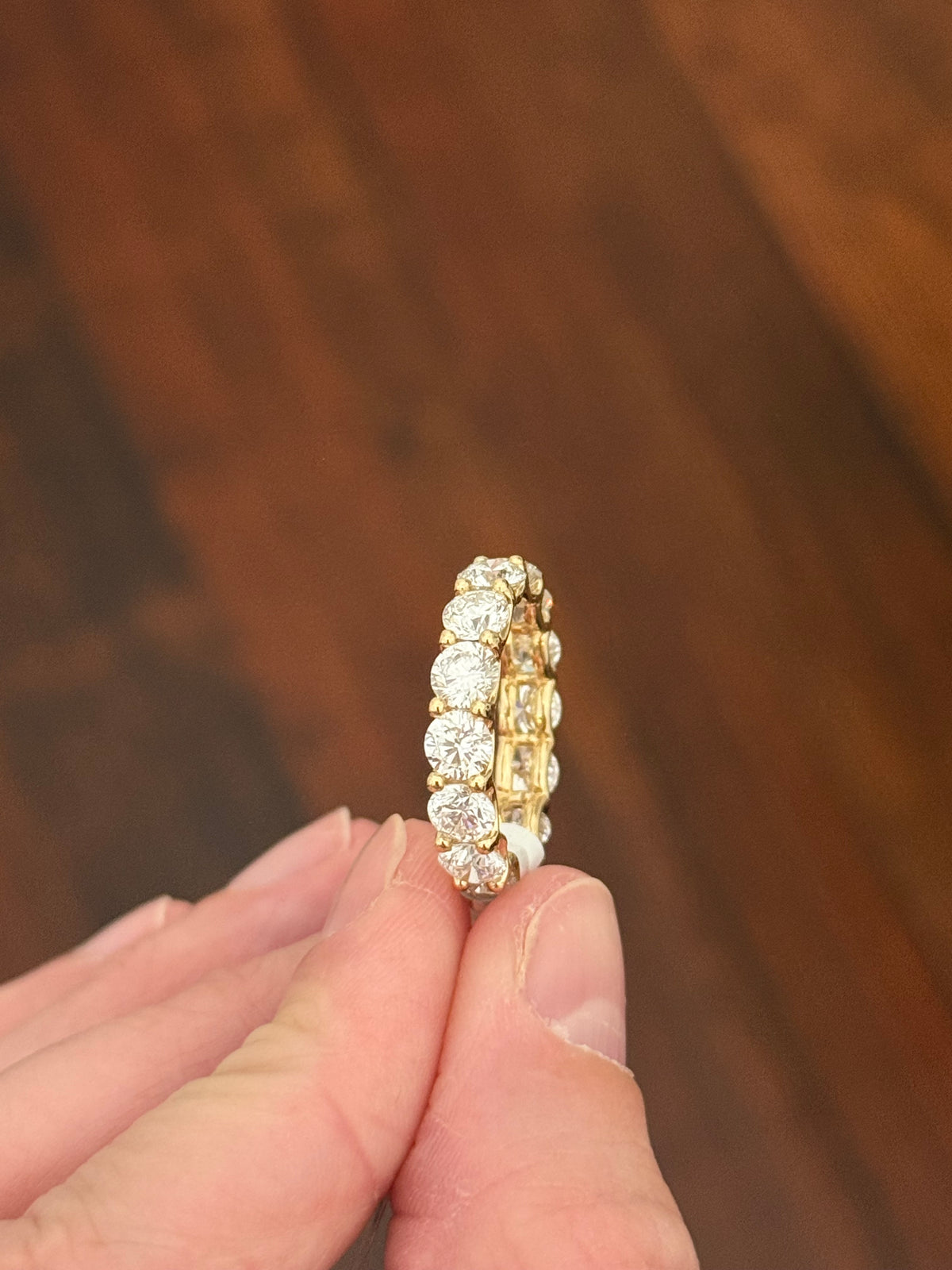 IGI certified 5.83ct lab diamond eternity band