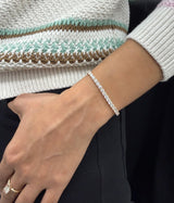 6 cttw Lab 7 inches Yellow Tennis Bracelet