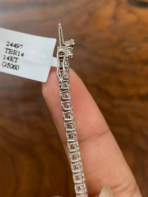 5.06 CT LAB 7.15 inches TENNIS BRACELET