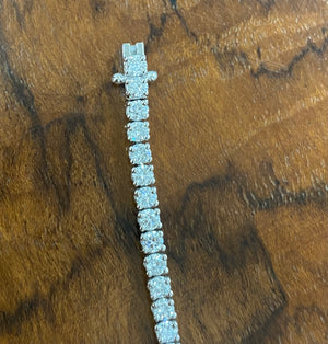 3.65 CT Lab 7.25 inches Tennis Bracelet