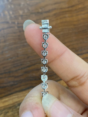 6.77 CT Lab 7.15 inches Tennis Bracelet