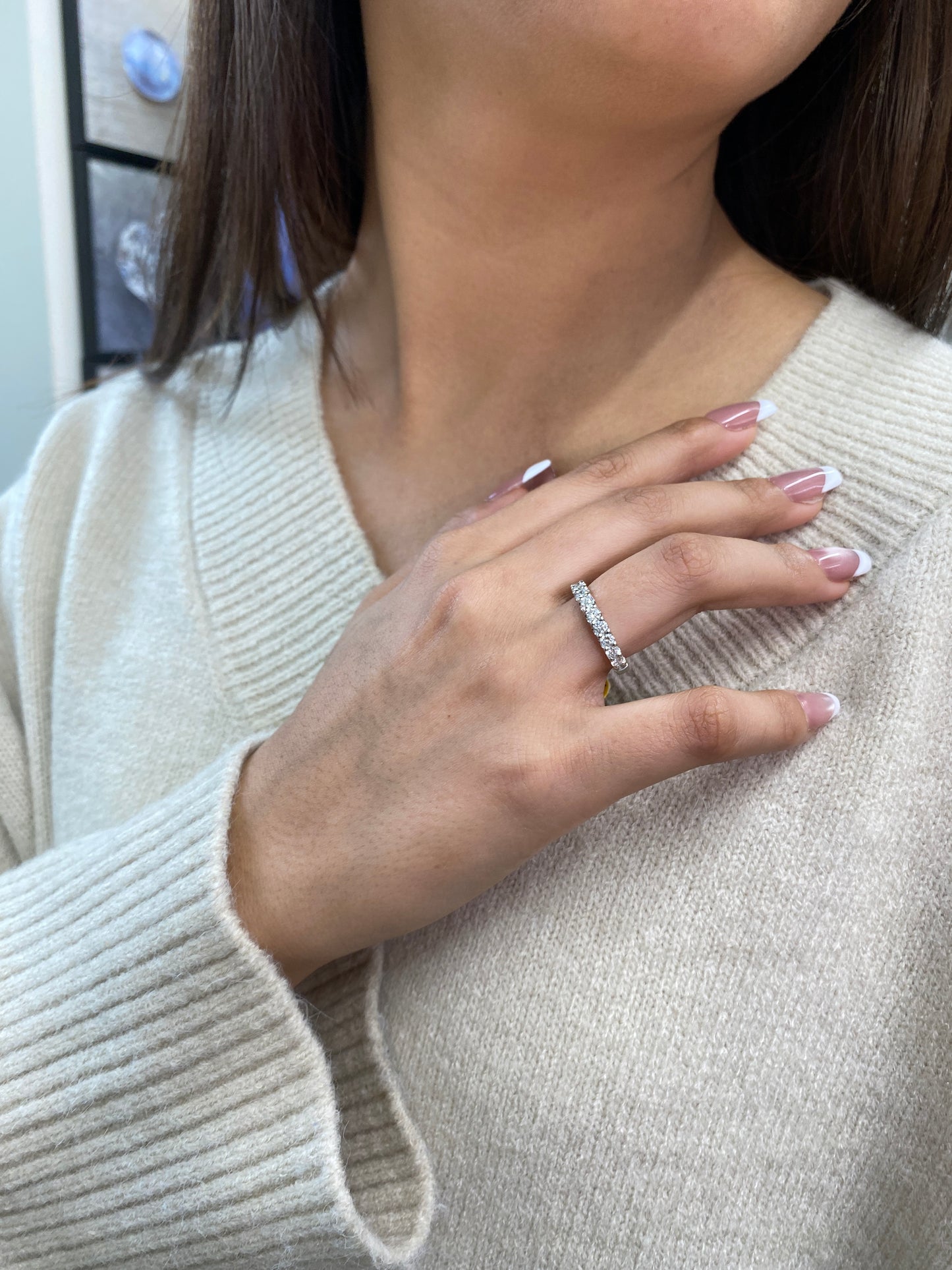 0.50 CT Lab-Grown Diamond Sterling Silver Ring