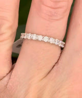 White gold 1.49ct lab diamond eternity band