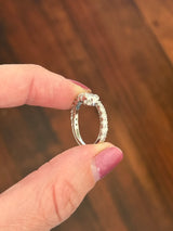 White gold diamond snake ring. Center stone is 0.7cts.