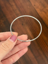 White gold 1.47ct lab diamond flex bracelet