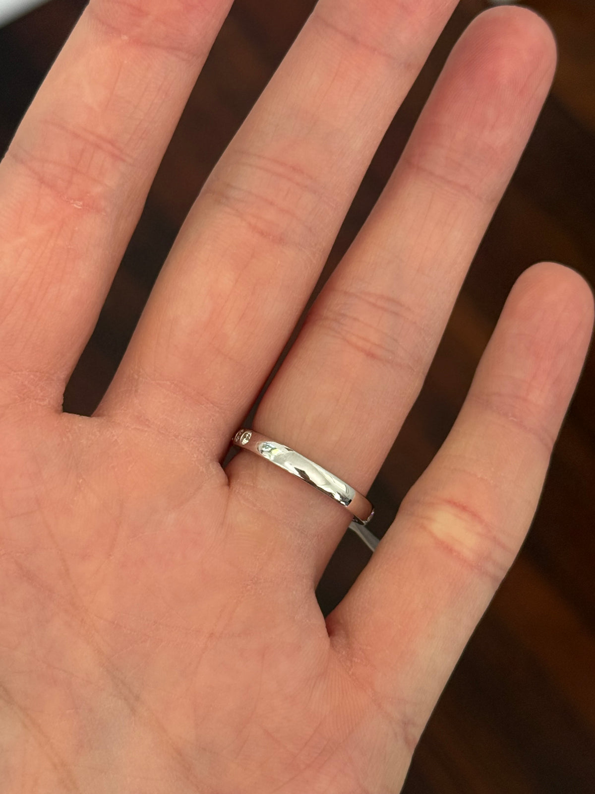 White gold oval and round lab diamond ring. Center stone is 1ct and 8.5x6mm
