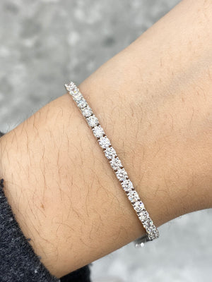 5.38 CT Lab 7 Inches Tennis Bracelet