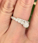 White gold diamond snake ring. Center stone is 0.7cts.