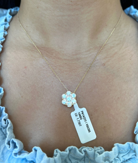 *Premade* 1.77 CT Lab Diamonds Yellow Pendant