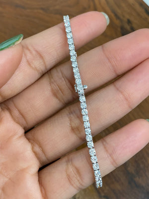 3.89 CT Lab 7 inches Tennis Bracelet