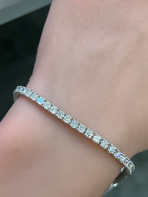 6.06 CT LAB 7 INCHES TENNIS BRACELET