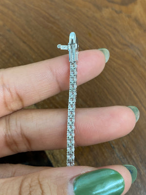 3.89 CT Lab 7 inches Tennis Bracelet