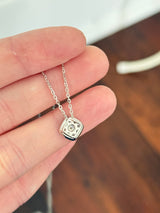 White gold diamond necklace