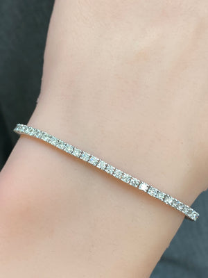 3.22 CT LAB 7 INCHES TENNIS BRACELET