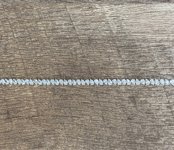 5.87CT Pear Lab Tennis Bracelet