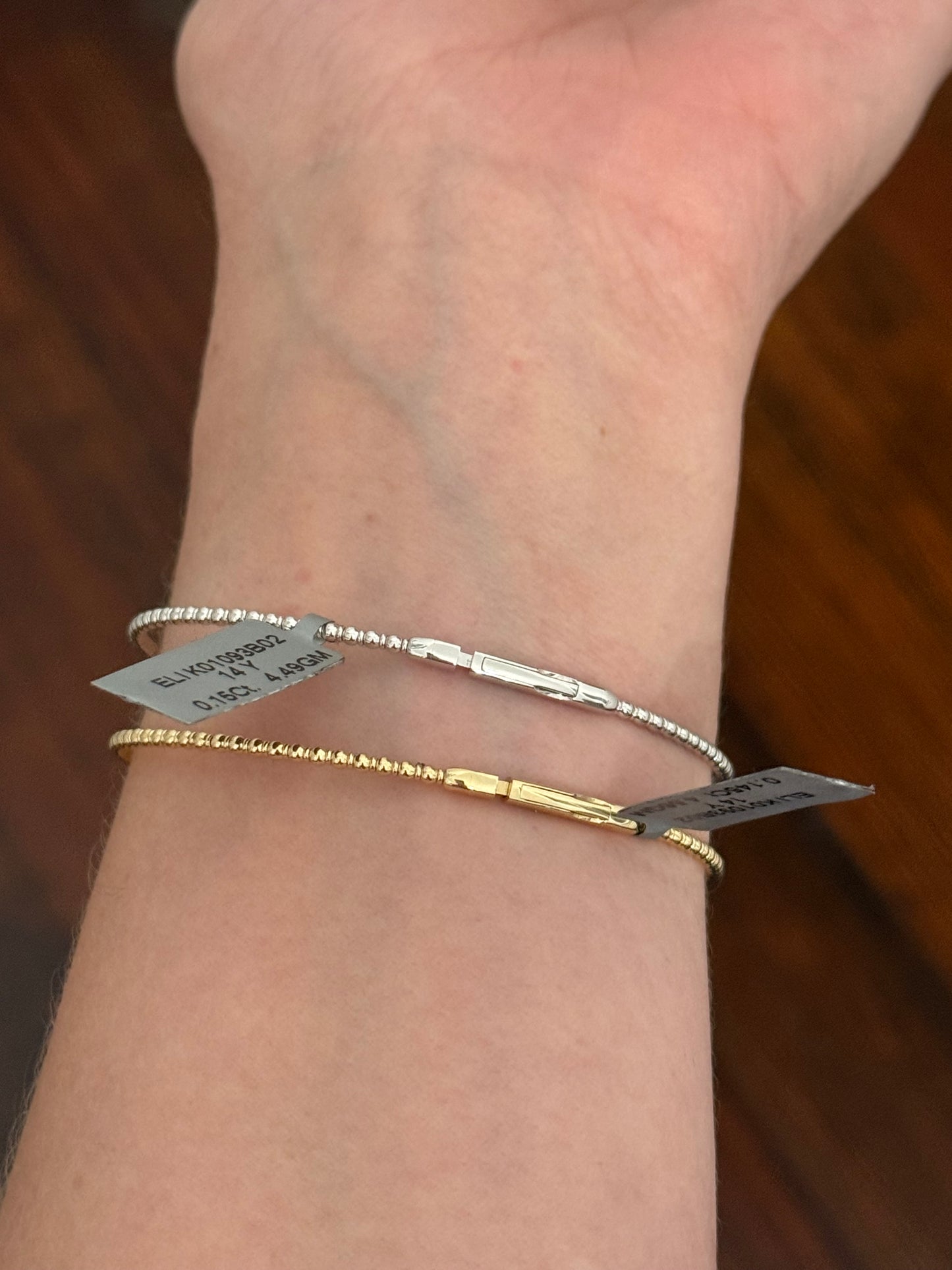 Lab diamond flex bracelets