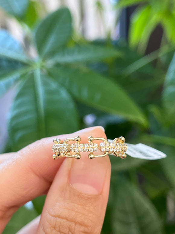 14k 0.25 TCW Yellow Diamond Ring Band Link
