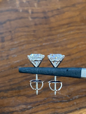 2.05 ct Lab Martini White Studs