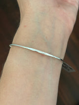White gold 1.68ct lab diamond flex bracelet