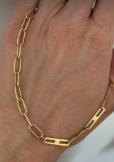 10.9g yellow gold chain necklace
