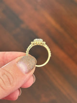 IGI certified yellow gold round lab diamond ring. Center stone is 1.85cts and 7.4mm