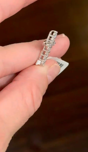 1 ct+ Lab Diamond cross pendant
