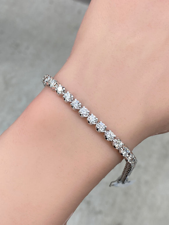 5.70 CT LAB 7 INCHES TENNIS BRACELET