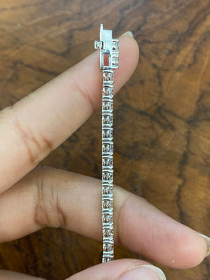 9.38 CT Lab 7 Inches Tennis Bracelet