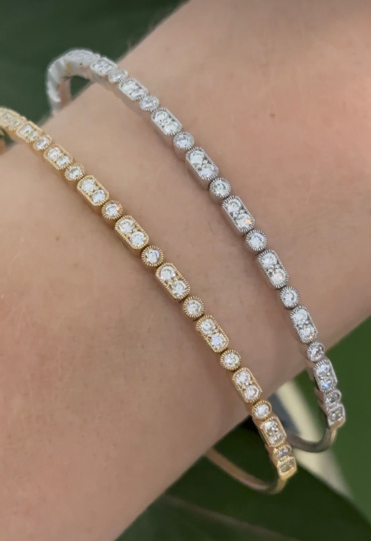 1.01ct lab diamond flex bracelets