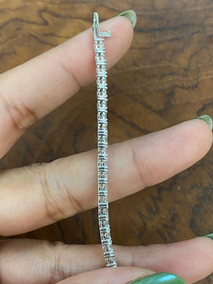 5.43 CT Lab 7 inches Tennis Bracelet