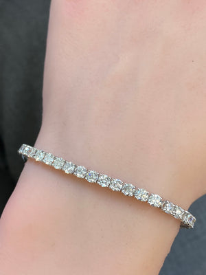 7.42 CT LAB 7 INCHES TENNIS BRACELET