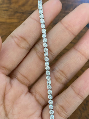 5.38 CT Lab 7 Inches Tennis Bracelet
