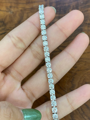 10.10 CT Lab 7” Tennis Bracelet