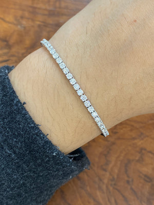 3.89 CT Lab 7 inches Tennis Bracelet