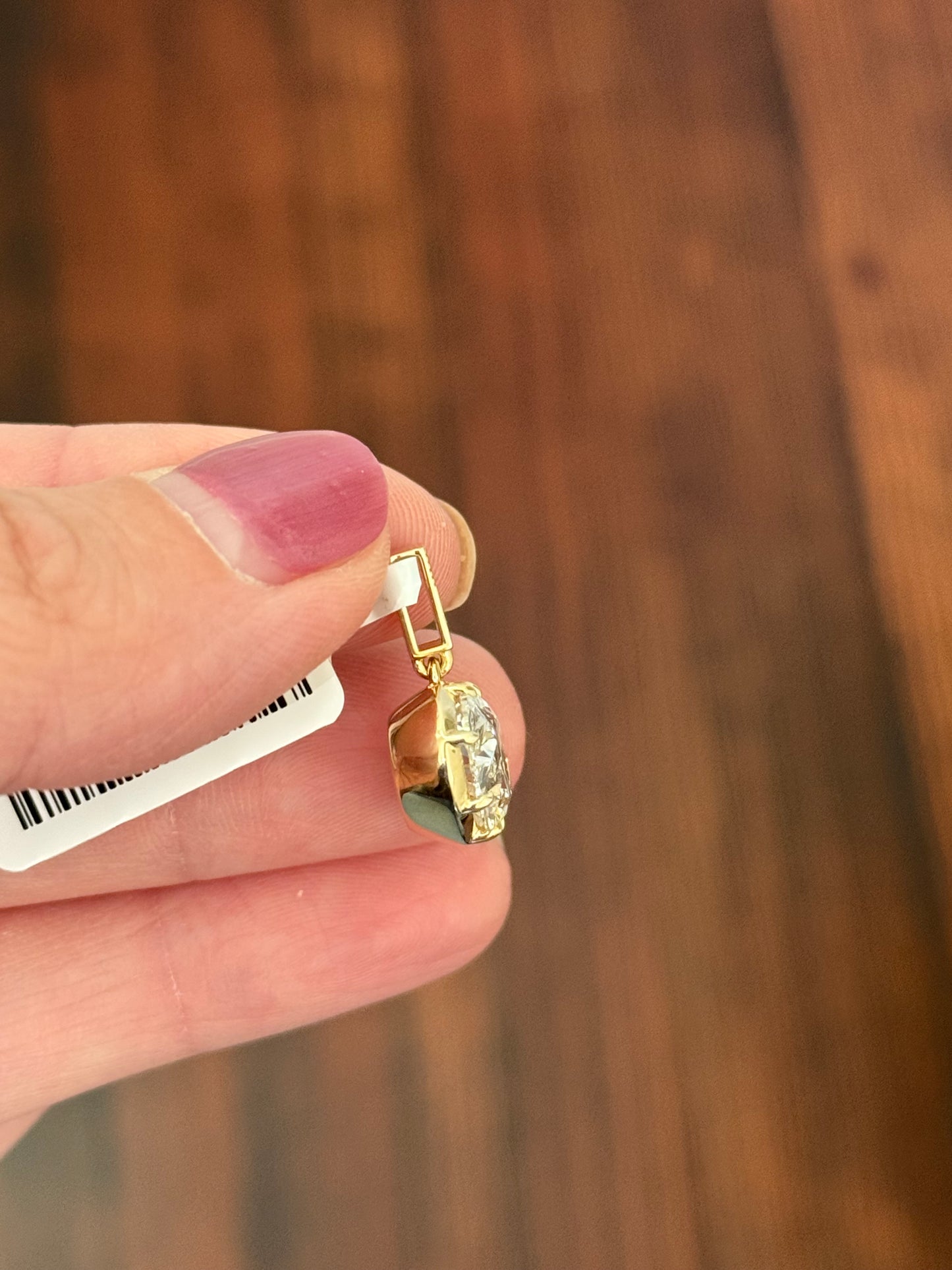 Yellow gold 5.09ct oval lab diamond. Includes IDT Certificate