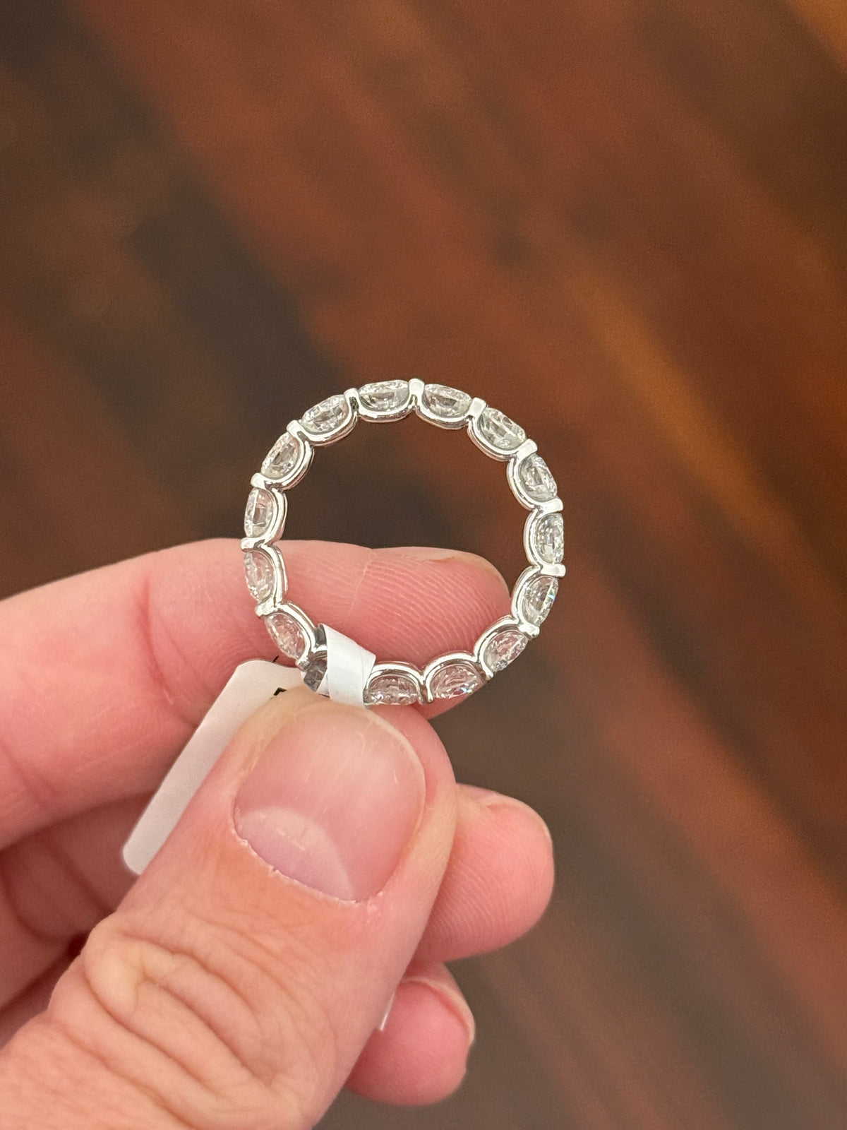 IGI certified 4.76ct lab diamond eternity band