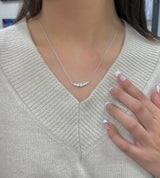 1 ct Lab-Grown Diamond Sterling Silver Necklace