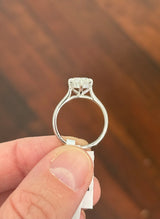 IGI certified oval lab diamond ring. Center stone is 2.03cts