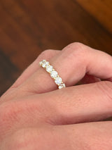 IGI certified 4.3ct lab diamond eternity band
