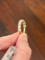Yellow gold 2.25ct lab diamond band