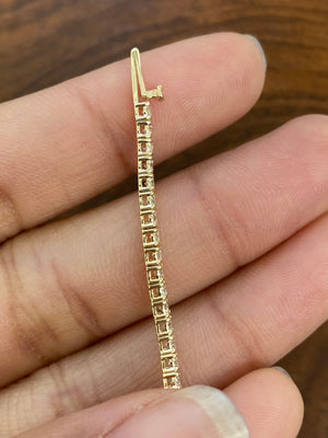 2.24 CT Lab 7 Inches Yellow Tennis Bracelet