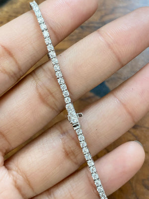 2.22 CT Lab 7 Inches Tennis Bracelet