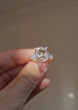 18k white  gold  engagement ring setting
