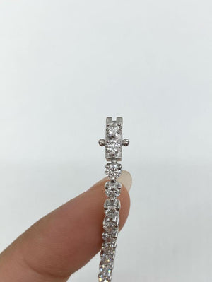 4.81 CT LAB 3 PRONGS TENNIS BRACELET